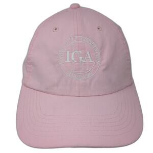 IGA Idaho Golf Association Strapback Hat Pink Small Embroidered Imperial